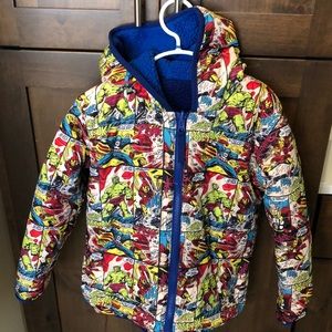 Marvel Reversible comic coat -Kids Size 6
